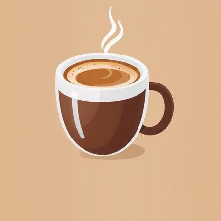 Steaming Cup Of Coffee  AI Image
