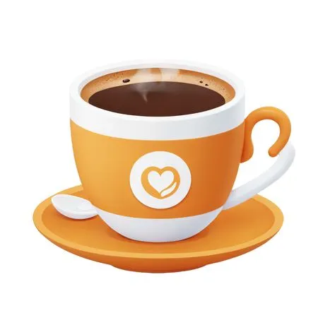 Steaming Cup Of Coffee On Saucer  AI Image
