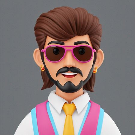 Stilvoller Mann mit Sonnenbrille  AI Image