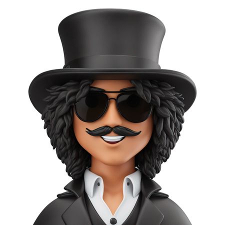 Stylish Boy With A Top Hat  AI Image