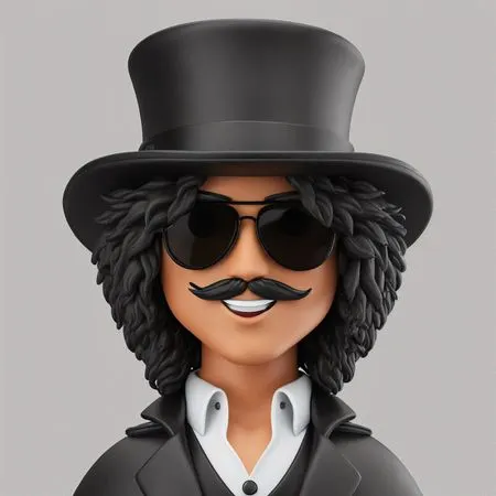 Stylish Boy With A Top Hat  AI Image
