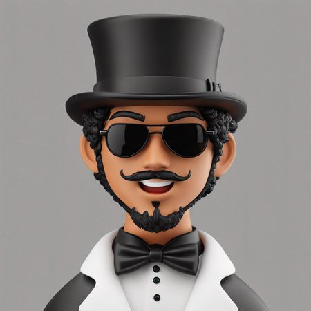 Stylish Gentleman In Formal Attire  AI Image