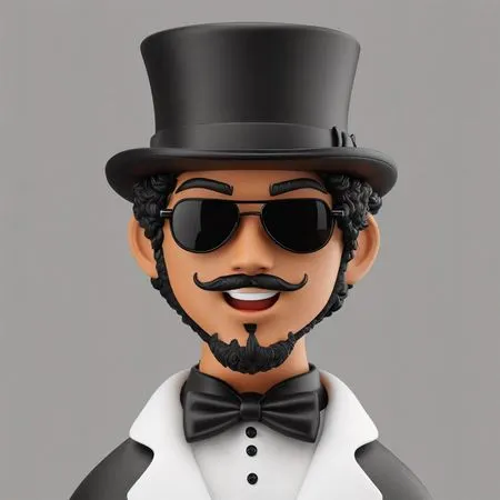 Stylish Gentleman In Formal Attire  AI Image