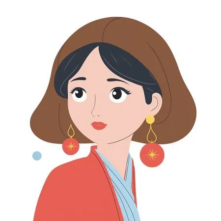 Stylish Japanese Woman  AI Image