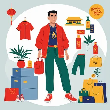 Stylish Male With Fashion Accessories  AI Image