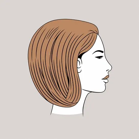 Stylized Woman Profile  AI Image