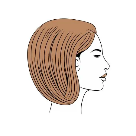 Stylized Woman Profile  AI Image