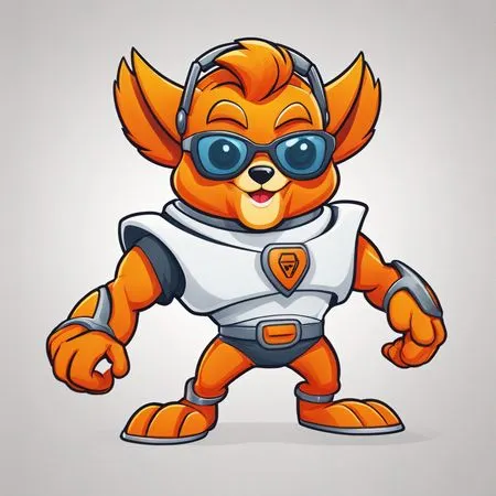 Renard super-héros  Image IA