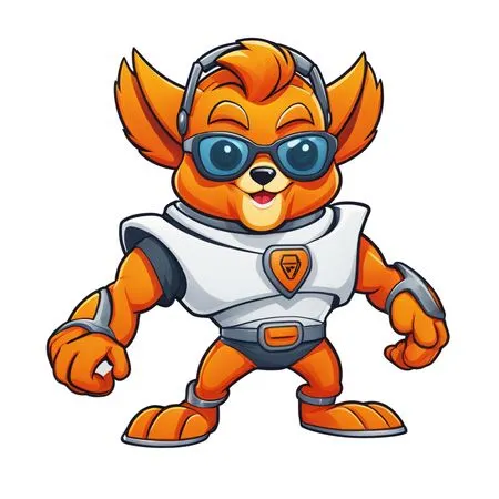 Superhero Fox  AI Image