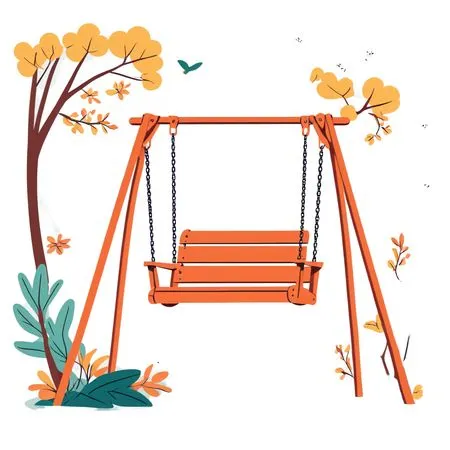 Swing In Park  AI Image