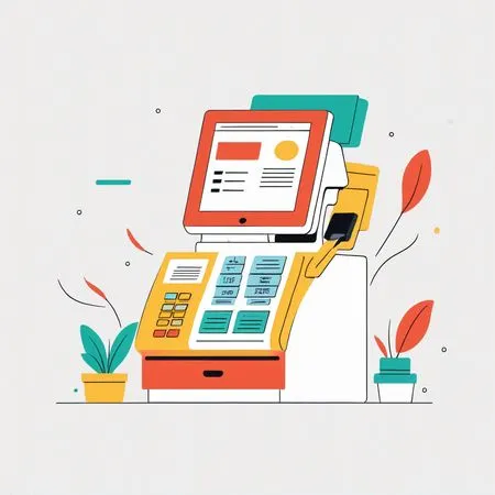 Système de point de vente avec fonctionnalités modernes  Image IA