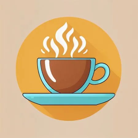 Taza de café humeante sobre platillo  Imagen AI