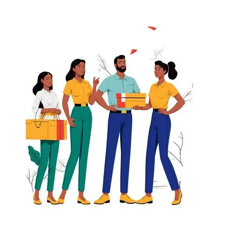 Team Discusses Customer Service In  Retail Setting  AI Image