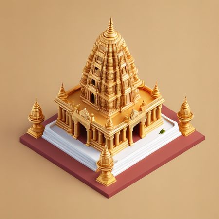 Templo hindú Imagen AI