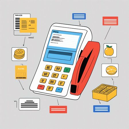 Terminal de point de vente avec transaction  Image IA