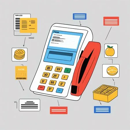 Terminal de point de vente avec transaction  Image IA