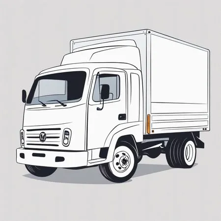 Transport truck  AI Image