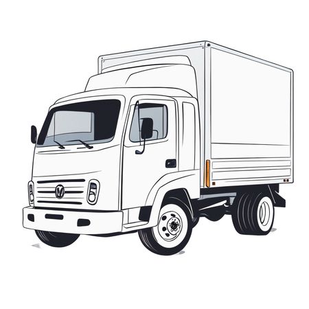 Transport truck  AI Image