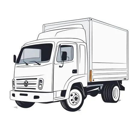 Transport truck  AI Image