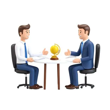 Two Businessmen In Meeting  AI Image