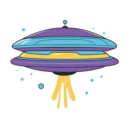 UFO In Space  AI Image