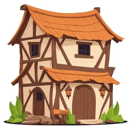 Un cottage de conte de fées fantaisiste  Image IA