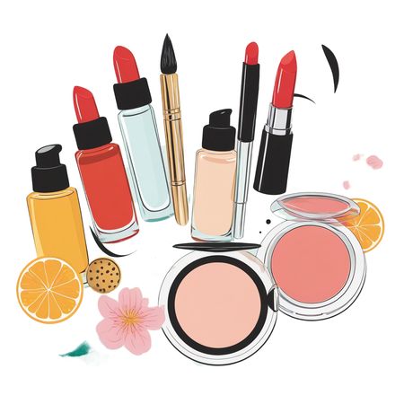 Various Makeup Products  AI Image