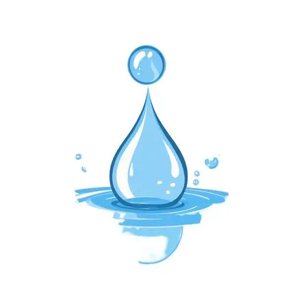 Water Droplet Creating A Splash  AI Image