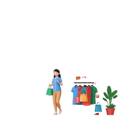 Woman at Shop  AI Image
