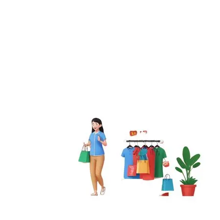Woman at Shop  AI Image