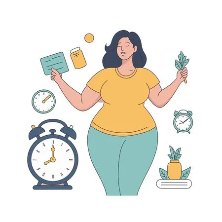 Woman Embracing Wellness And Balance  AI Image