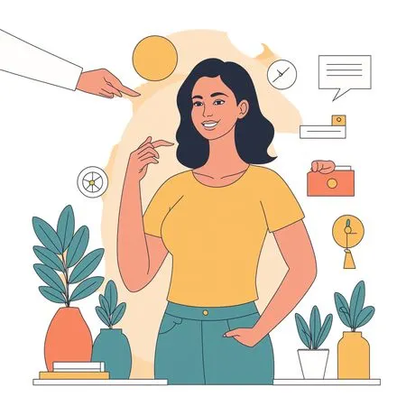Woman In A Modern Office  AI Image