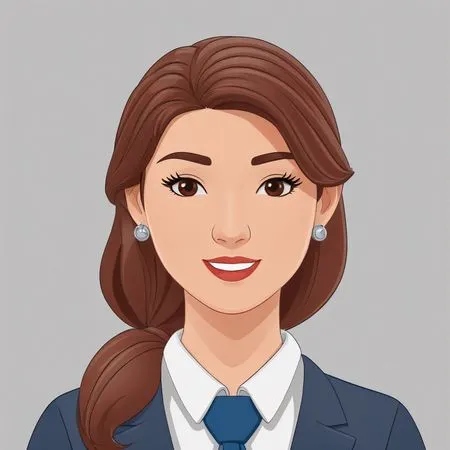 Woman In Business Attire Smiling  AI Image