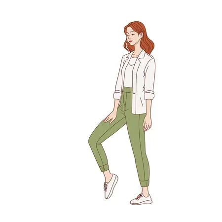 Woman In Casual Attire  AI Image