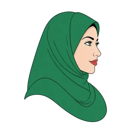 Woman In Hijab  AI Image