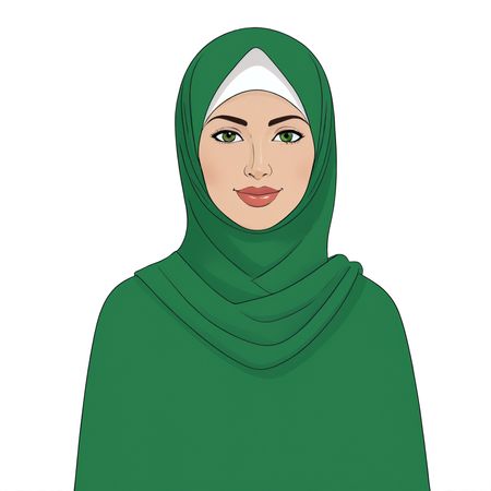 Woman In Hijab  AI Image