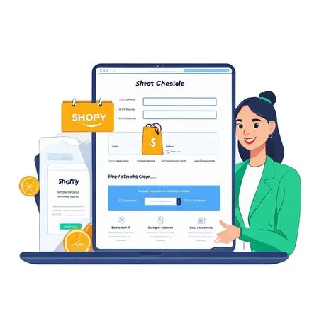 Woman showing login form on Ecommerce website  AI Image