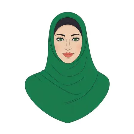 Woman Wearing Hijab  AI Image