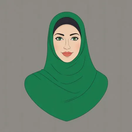 Woman Wearing Hijab  AI Image