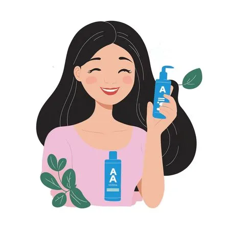 Woman With Skincare Products  AI Image