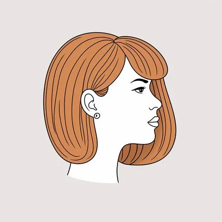 Woman With Stylish Hairstyle  AI Image