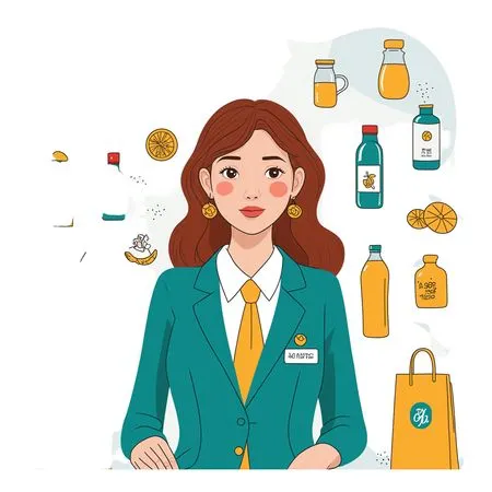 Woman working with beverage company  AI Image