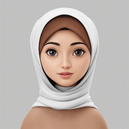 Young Muslim Woman  AI Image